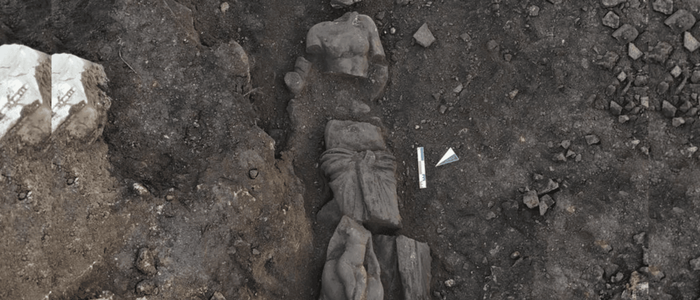 Five statues unearthed in Perge
